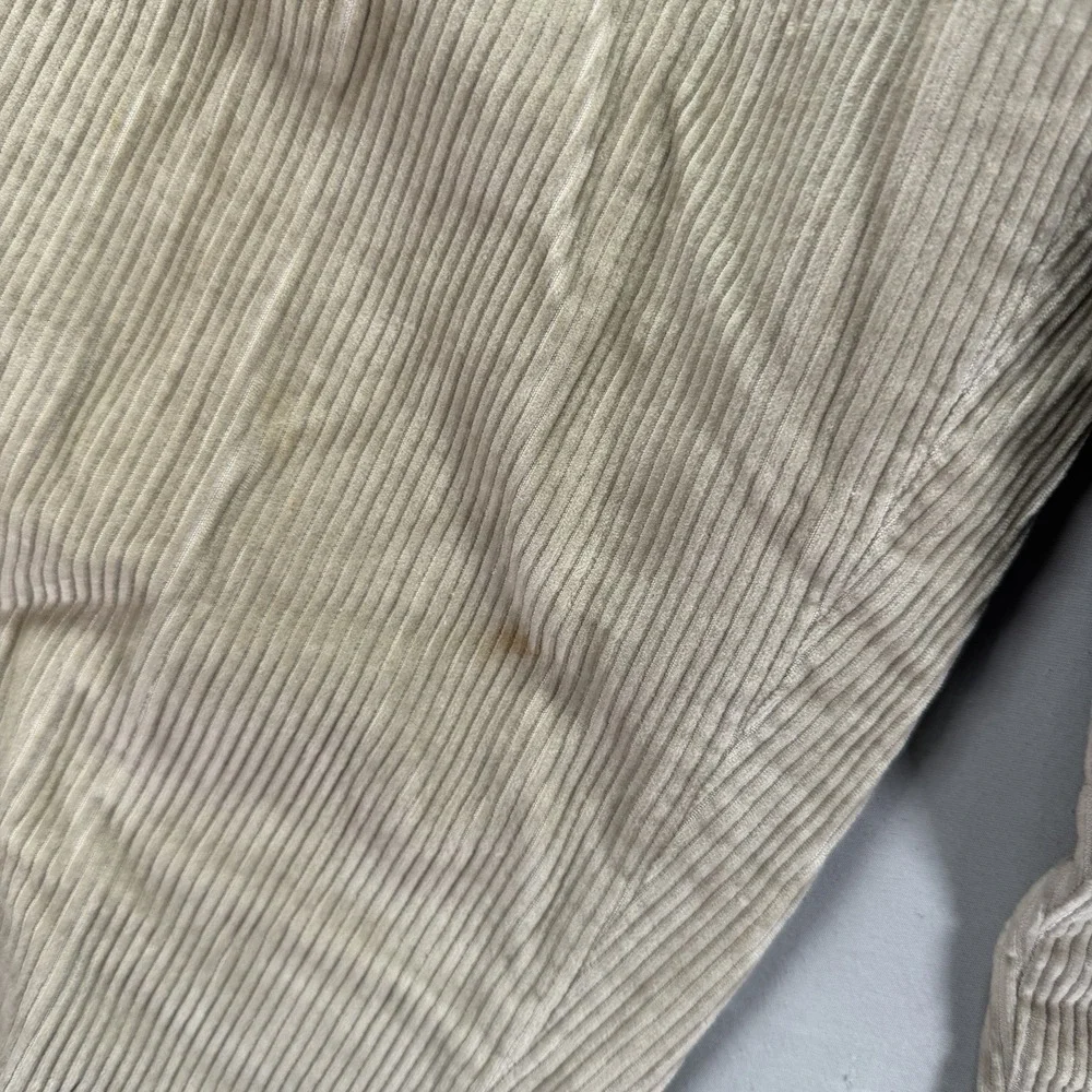 Nautica Corduroy Pants Mens 34x32 Brown Rigger Wide Whale Rayon Cotton